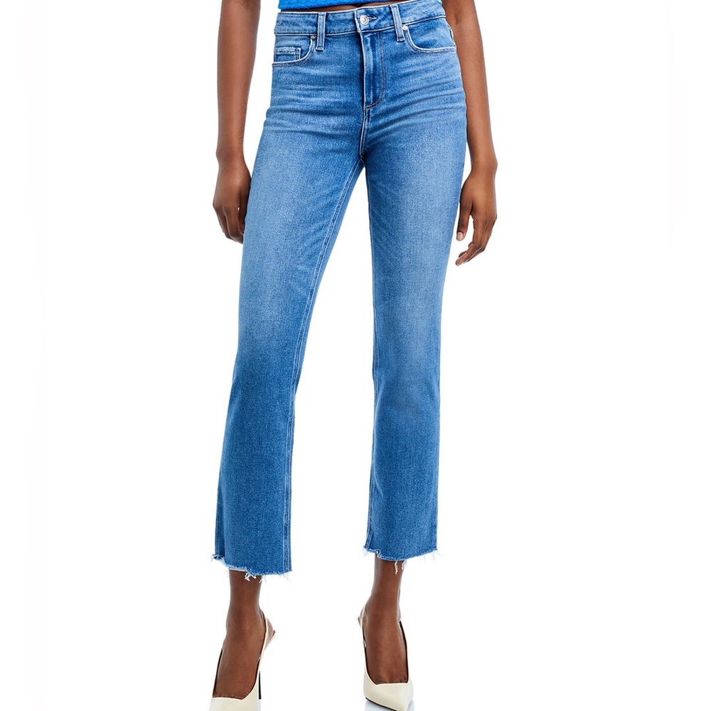 Paige Cindy High Rise Ankle Straight Jeans, 30